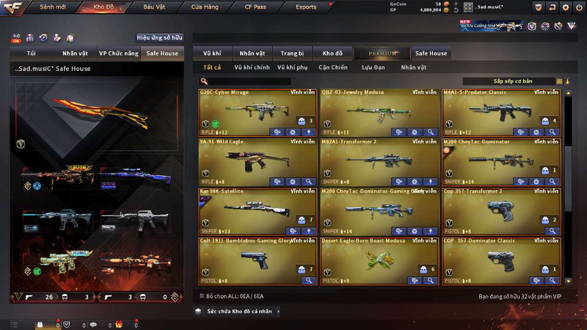shop acc cf uy tin gia re